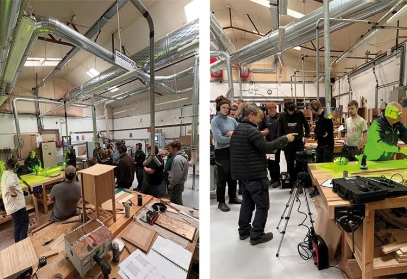 Beam centralised on-tool dust extraction system at ATU Connemara